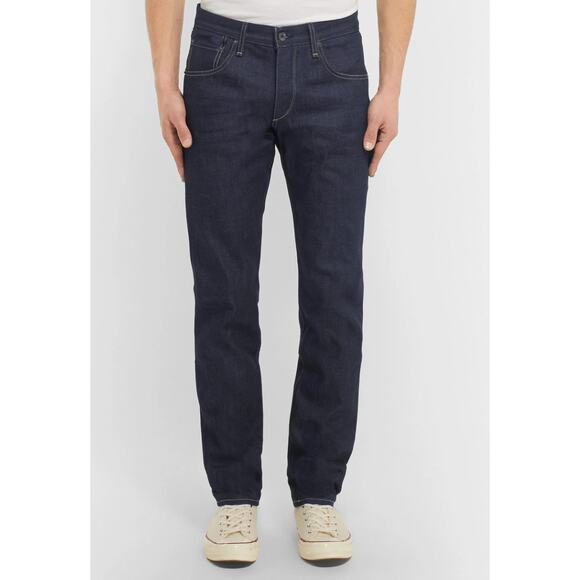 Rag & Bone 34 Fit 2 Slim Fit Raw Selvedge Denim Jeans - Picture 1 of 6